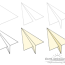 how to draw a paper airplane step by