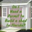 a permit to build a shed in florida