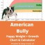 american bully weight growth chart 2023