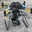 drone octocopter sky ii the support of