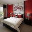 how to decorate a bedroom with red walls