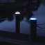 blue solar dock light 10 inch cap