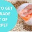 how to get gatorade out of carpet