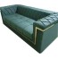 modern green leather sofa for home at