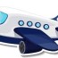 cartoon airplane vector art icons and