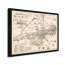1722 boston machusetts map framed