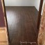 wood look cermic tile on a basement