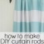 how to make your own diy curtain rods