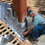 flashing a chimney with soldered copper