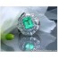glorious emerald ring with diamonds
