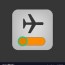 airplane mode icon royalty free vector