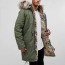 parka jacket with faux fur lining