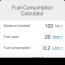 fuel consumption calculator