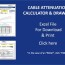 microwave cable attenuation calculator