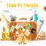 time to travel poster vector best