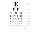 eye test chart poster for vision exam
