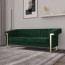 straight channel tufted 3 seater sofa