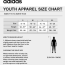 adidas youth soccer shorts size chart
