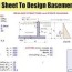excel sheet to design basement wall