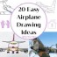 20 easy airplane drawing ideas how to