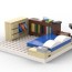 lego moc bedroom for modular house by