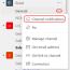 customize channel notifications in