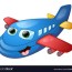happy plane cartoon royalty free vector