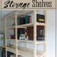 easy diy garage storage shelves
