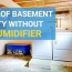 get rid of humidity in a basement