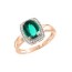women s ring with emerald and diamonds