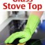 how to clean a ceramic top stove step