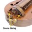 low drone string for hurdy gurdy
